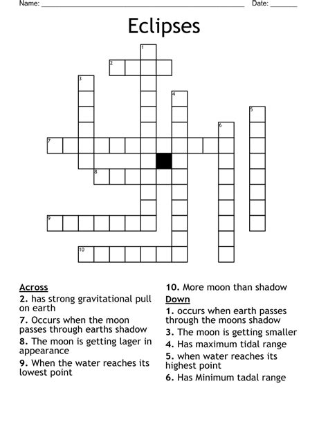 eclipses crossword